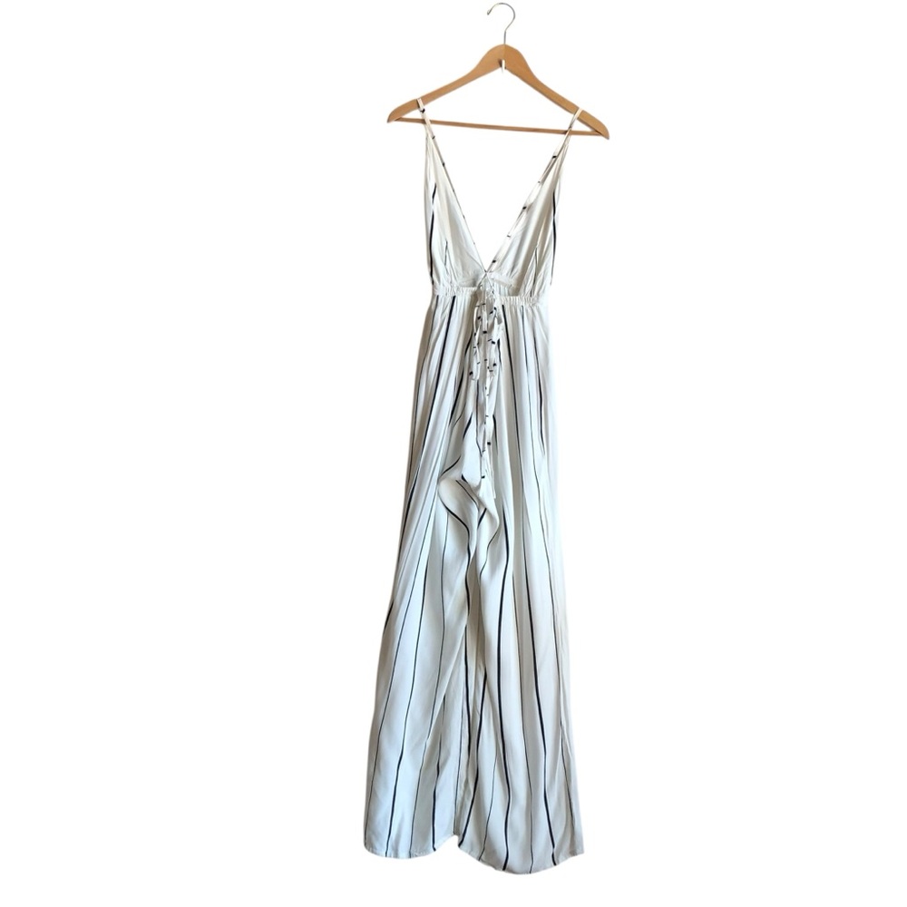 Faithfull the Brand Shutterbabe Ivory Striped Jumpsuit Small - Picture 11 of 16